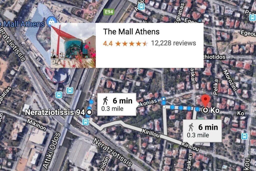 Air Conditioned Studio In Quite Garden With Barbecue Athens Exterior photo